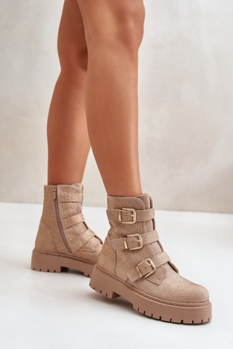 Botki Model Ciascia HB-277 Beige - Step in style Step in style Botki Model Ciascia HB-277 Beige - Step in style Step in style