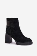 Botki Model DA CR42-106 Black - Step in style Step in style Botki Model DA CR42-106 Black - Step in style Step in style