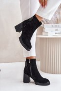 Botki Model DA CR42-106 Black - Step in style Step in style Botki Model DA CR42-106 Black - Step in style Step in style