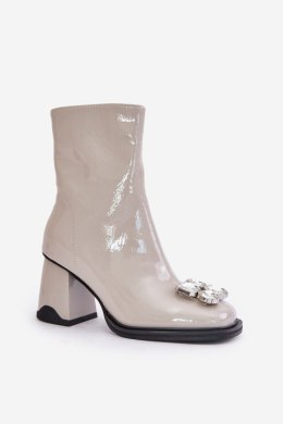 Botki Model DA MR880-019 Light Grey - Step in style Step in style