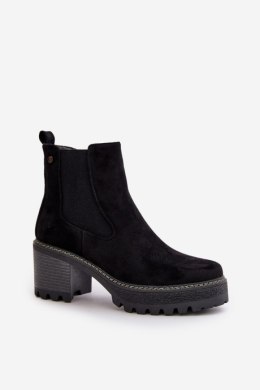Botki Model Irissinae KE217 Black - Step in style Step in style