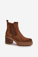 Botki Model Irissinae KE217 Brown - Step in style Step in style Botki Model Irissinae KE217 Brown - Step in style Step in style