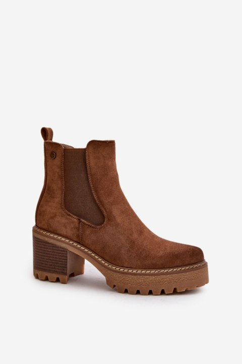 Botki Model Irissinae KE217 Brown - Step in style Step in style Botki Model Irissinae KE217 Brown - Step in style Step in style