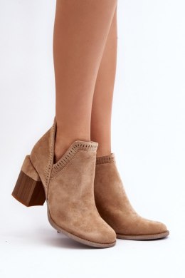 Botki Model Jolnima A5729-63 Beige - Step in style Step in style