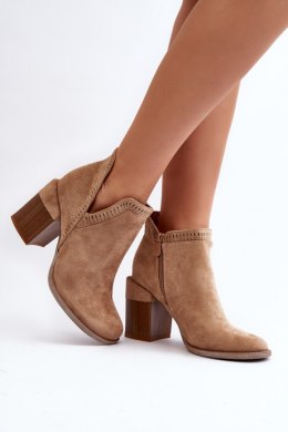 Botki Model Jolnima A5729-63 Beige - Step in style Step in style