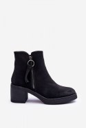 Botki Model Limoso M706 Black Zamsz - Step in style Step in style Botki Model Limoso M706 Black Zamsz - Step in style Step in style