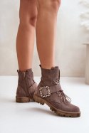 Botki Model Zazoo 2951/037 Dark Beige - Step in style Step in style Botki Model Zazoo 2951/037 Dark Beige - Step in style Step in style