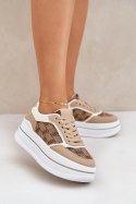 Buty Sportowe Model Fenarra LA312P Beige - Step in style Step in style Buty Sportowe Model Fenarra LA312P Beige - Step in style Step in style