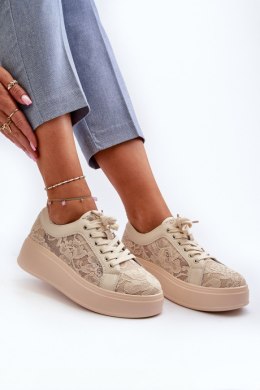Buty Sportowe Model S.Barski HY51-059 Beige - Step in style Step in style