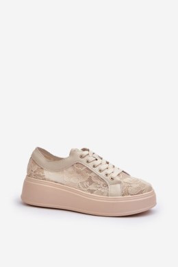Buty Sportowe Model S.Barski HY51-059 Beige - Step in style Step in style