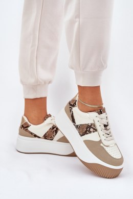 Buty Sportowe Model Telanila PL360 Beige Wzór - Step in style Step in style