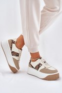 Buty Sportowe Model Telanila PL360 Beige Wzór - Step in style Step in style Buty Sportowe Model Telanila PL360 Beige Wzór - Step in style Step in style
