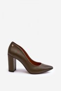 Czółenka Model Laura Messi 2624/227 Dark Green - Step in style Step in style Czółenka Model Laura Messi 2624/227 Dark Green - Step in style Step in style