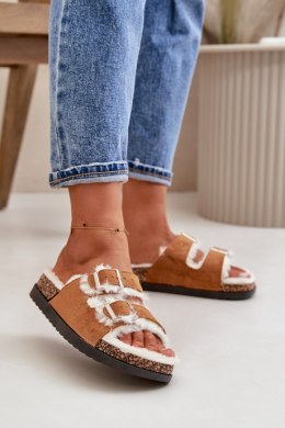 Kapcie Model Ezilena WSL-200 Camel - Step in style Step in style