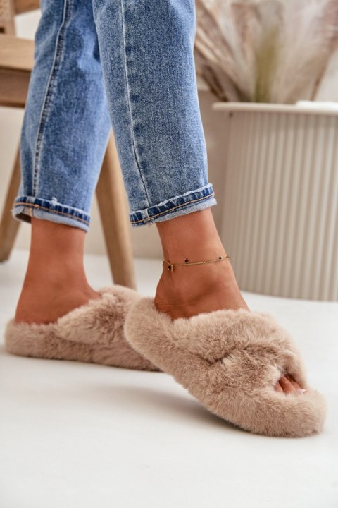 Kapcie Model Lavitera WSL-188 Beige - Step in style Step in style Kapcie Model Lavitera WSL-188 Beige - Step in style Step in style