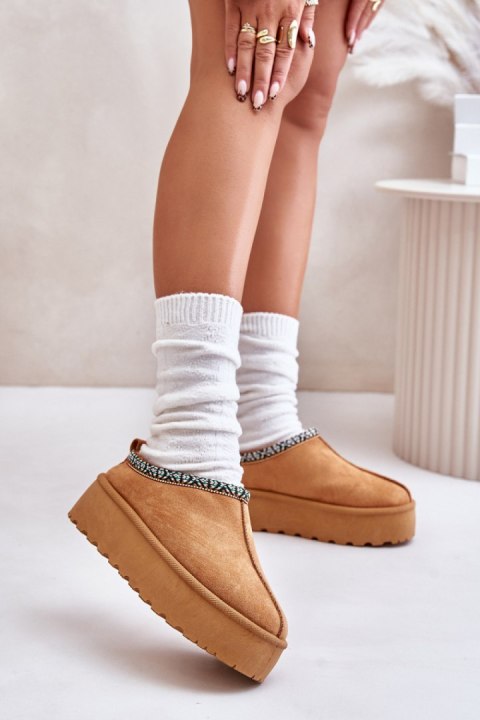 Kapcie Model Neroma 877-1 Camel - Step in style Step in style