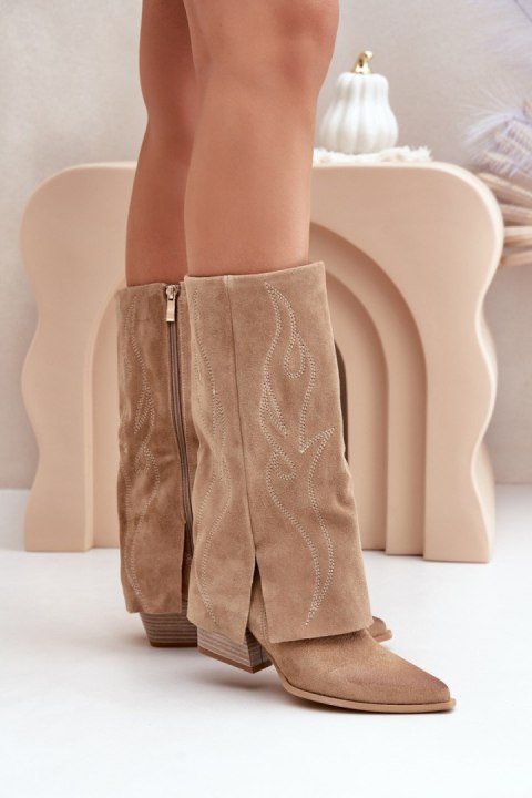Kozaki Model Zazoo 3487 Beige - Step in style Step in style Kozaki Model Zazoo 3487 Beige - Step in style Step in style