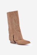 Kozaki Model Zazoo 3487 Beige - Step in style Step in style Kozaki Model Zazoo 3487 Beige - Step in style Step in style