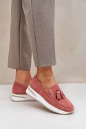 Mokasyny Model Challavia G-55 Pink - Step in style Step in style Mokasyny Model Challavia G-55 Pink - Step in style Step in style