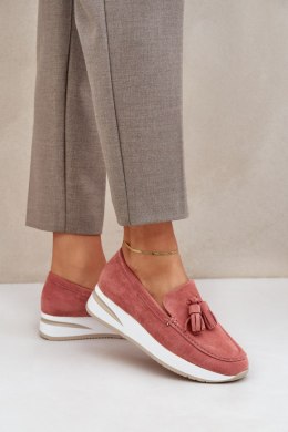 Mokasyny Model Challavia G-55 Pink - Step in style Step in style