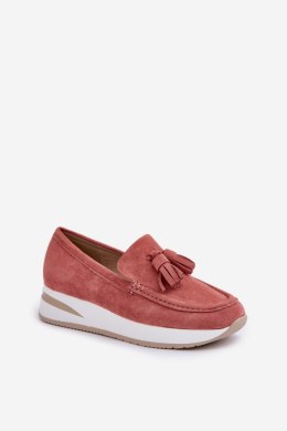 Mokasyny Model Challavia G-55 Pink - Step in style Step in style