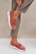 Mokasyny Model Challavia G-55 Pink - Step in style Step in style Mokasyny Model Challavia G-55 Pink - Step in style Step in style