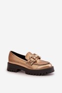 Mokasyny Model Chebello 4369 Gold - Step in style Step in style Mokasyny Model Chebello 4369 Gold - Step in style Step in style