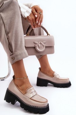 Mokasyny Model DA MR870-32 Beige - Step in style Step in style