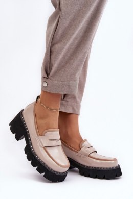 Mokasyny Model DA MR870-32 Beige - Step in style Step in style