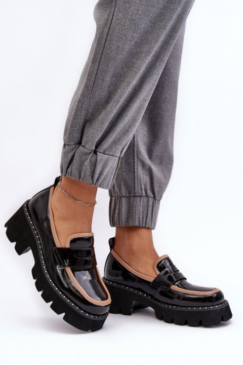 Mokasyny Model DA MR870-32 Black - Step in style Step in style Mokasyny Model DA MR870-32 Black - Step in style Step in style