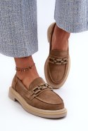 Mokasyny Model DA TW101 Brown - Step in style Step in style Mokasyny Model DA TW101 Brown - Step in style Step in style