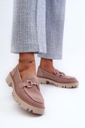 Mokasyny Model DA TW117 Pink - Step in style Step in style Mokasyny Model DA TW117 Pink - Step in style Step in style