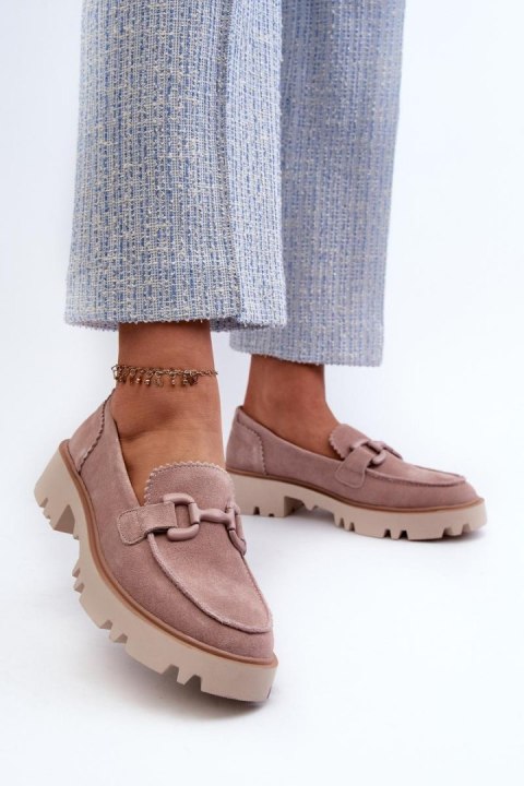 Mokasyny Model DA TW117 Pink - Step in style Step in style Mokasyny Model DA TW117 Pink - Step in style Step in style