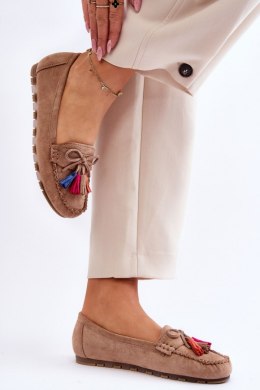 Mokasyny Model Dorine GS37 Dark Beige - Step in style Step in style