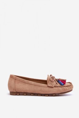 Mokasyny Model Dorine GS37 Dark Beige - Step in style Step in style