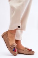 Mokasyny Model Dorine GS37 Dark Beige - Step in style Step in style Mokasyny Model Dorine GS37 Dark Beige - Step in style Step in style