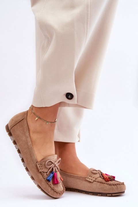 Mokasyny Model Dorine GS37 Dark Beige - Step in style Step in style Mokasyny Model Dorine GS37 Dark Beige - Step in style Step in style