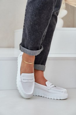 Mokasyny Model Elanindel 25PB18-8197 White - Step in style Step in style