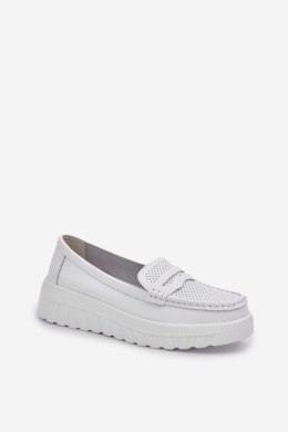 Mokasyny Model Elanindel 25PB18-8197 White - Step in style Step in style