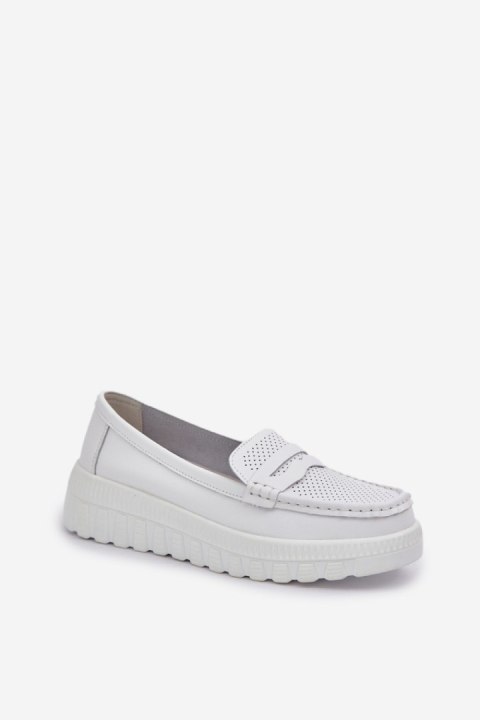 Mokasyny Model Elanindel 25PB18-8197 White - Step in style Step in style Mokasyny Model Elanindel 25PB18-8197 White - Step in style Step in style