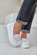 Mokasyny Model Elanindel 25PB18-8197 White - Step in style Step in style Mokasyny Model Elanindel 25PB18-8197 White - Step in style Step in style