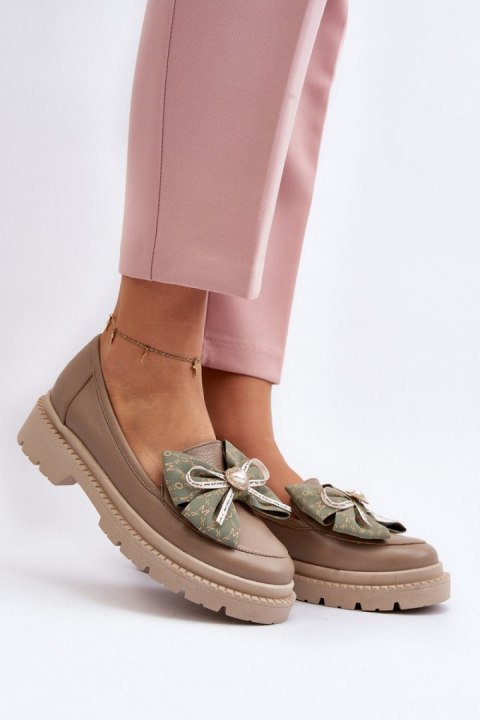 Mokasyny Model Laura Messi 2787/252 Beige - Step in style Step in style Mokasyny Model Laura Messi 2787/252 Beige - Step in style Step in style