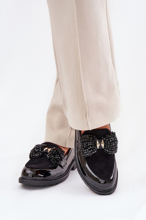 Mokasyny Model S.Barski HY51-319 Black - Step in style Step in style Mokasyny Model S.Barski HY51-319 Black - Step in style Step in style