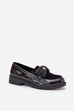 Mokasyny Model S.Barski HY51-319 Black - Step in style Step in style