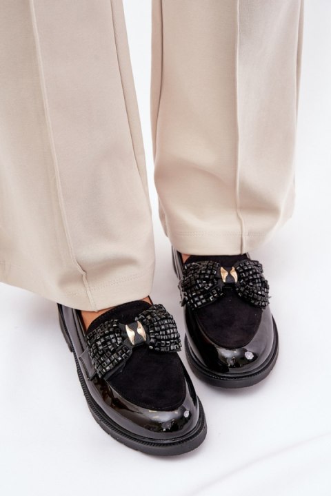 Mokasyny Model S.Barski HY51-319 Black - Step in style Step in style Mokasyny Model S.Barski HY51-319 Black - Step in style Step in style