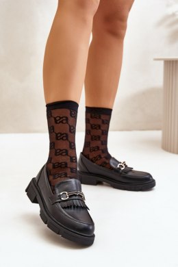 Mokasyny Model Tialorae W-16 Black - Step in style Step in style