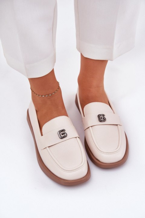Mokasyny Model Vinceza 62208 Beige - Step in style Step in style Mokasyny Model Vinceza 62208 Beige - Step in style Step in style