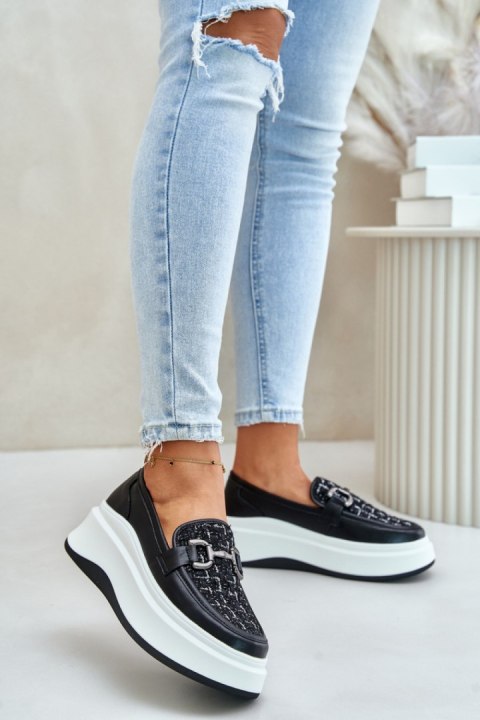 Mokasyny Model Vinceza 89105 Black - Step in style Step in style Mokasyny Model Vinceza 89105 Black - Step in style Step in style