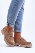 Półbuty Model Rosefalls 20153 Beige Zamsz - Step in style Step in style Półbuty Model Rosefalls 20153 Beige Zamsz - Step in style Step in style