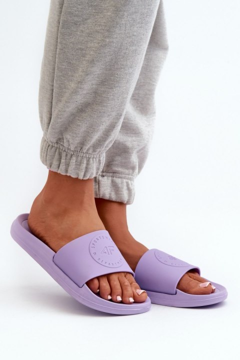 Sandał Klapki Model 4FMM00FFLIF045-52S Fioletowe - Step in style Step in style Sandał Klapki Model 4FMM00FFLIF045-52S Fioletowe - Step in style Step in style